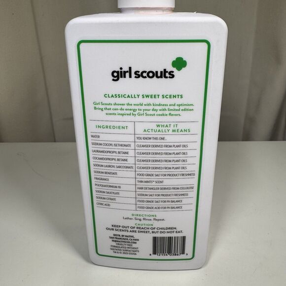 Girl Scouts NATIVE (2-In-1) Full & Thick Shampoo&Conditioner~16.5 Thin Mints - Picture 3 of 4